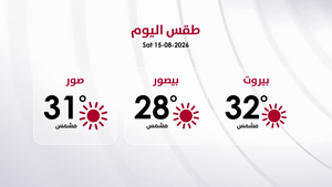 طقس السبت 15 آب 2026