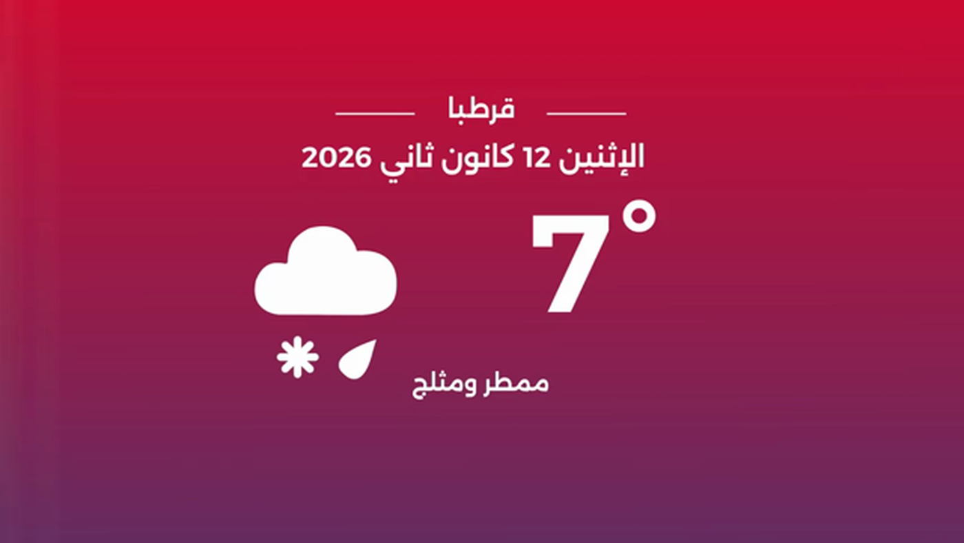 طقس الاثنين 12 كانون الثاني 2026