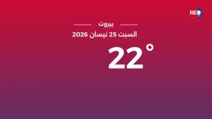 طقس السبت 25 نیسان 2026