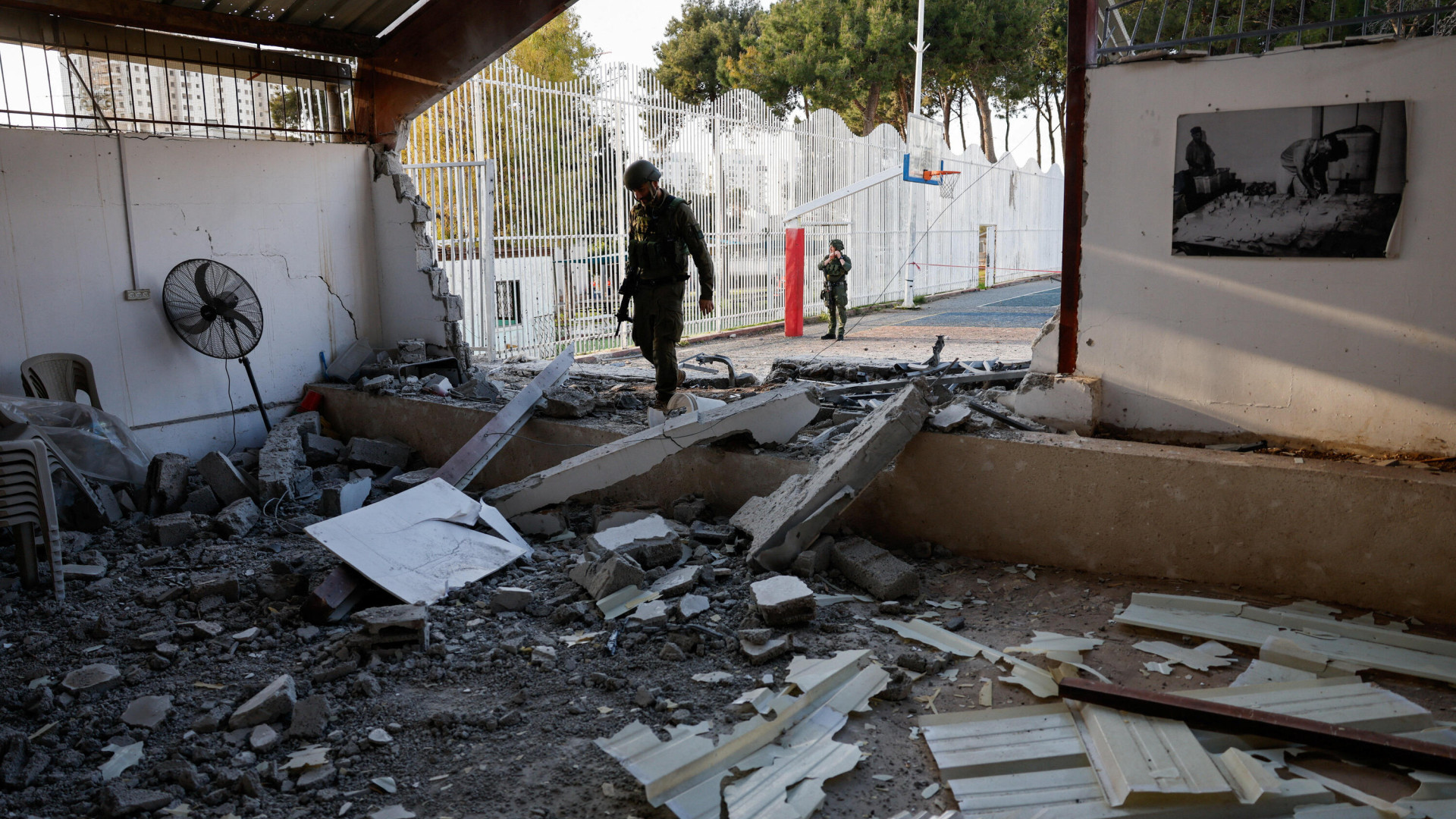 صاروخ حزب الله يطال كنيسة بيزنطية في نهاريا