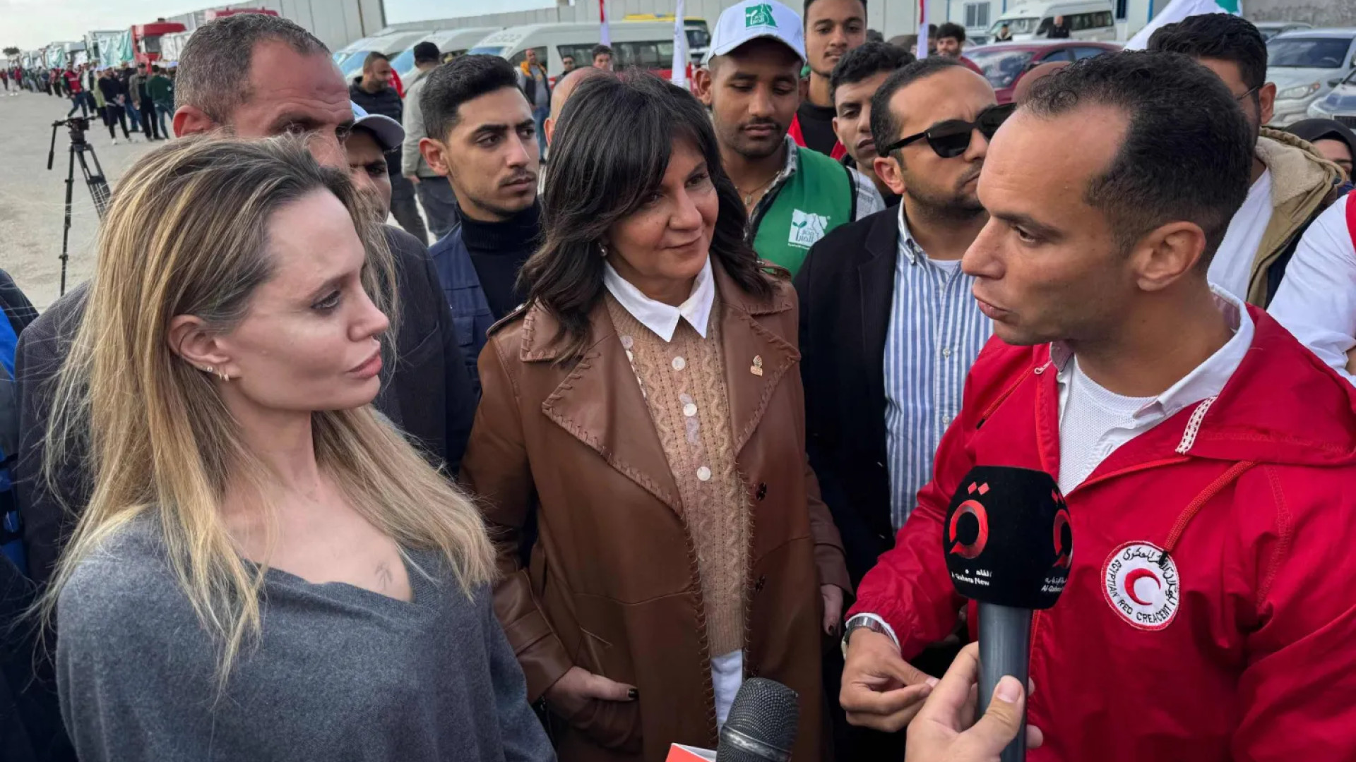 انجيلينا جولي في رفح